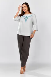 Bluzka MALI #625-064 svetlo-seryj