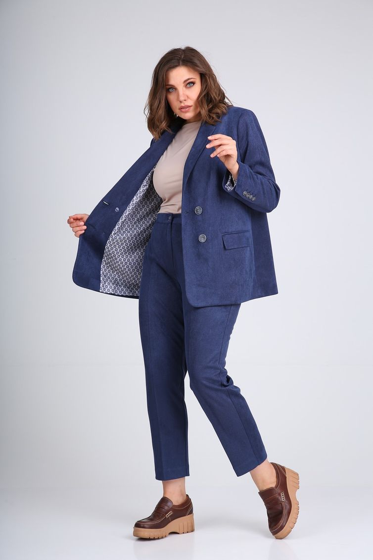 Брюки Vilena-fashion арт. 752Б синий