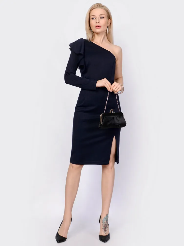 Dress PATRICIA #01-4898 temno-sinij