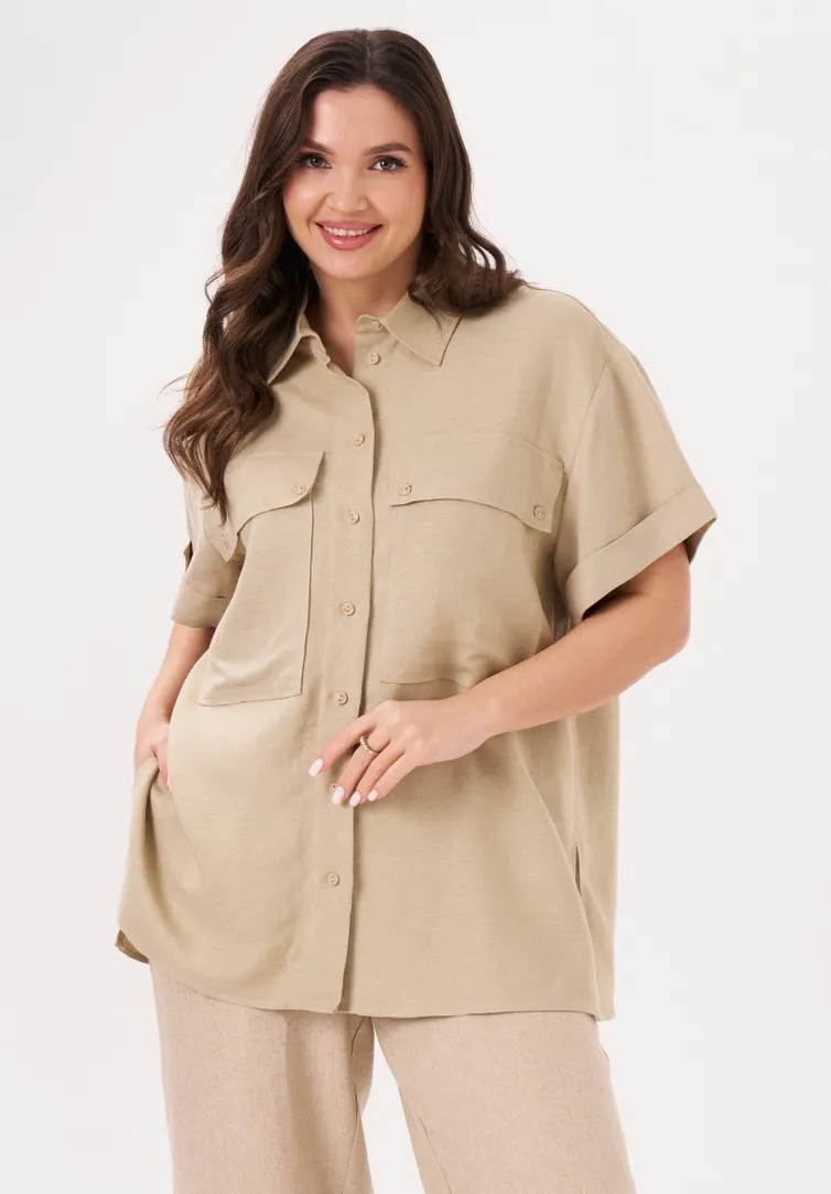 Blouse Panda #181740w bezhevyj