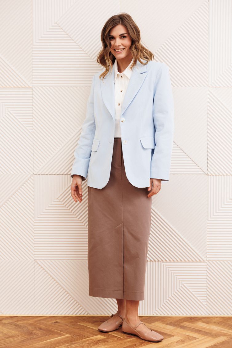 Żakiet GIZART #15377 goluboj dzhins