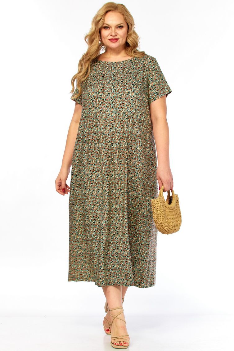 Dress LadyThreeStars #2682 myatnyj print