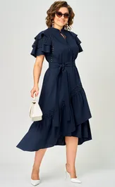 Платье EVA GRANT 7297 синее