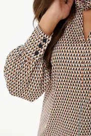 Bluzka MALI #623-054 ryzhij romb