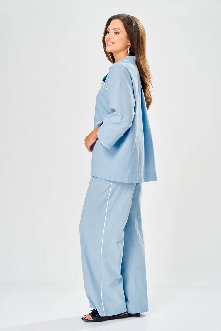Suit Ava fashion #M-219 goluboj