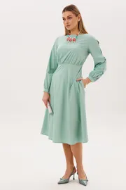 Sukienka Anelli Laurel #1836 dymchatyj nefrit