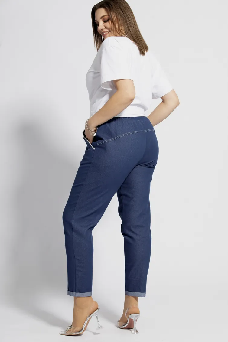 Брюки BegiModa арт. 6017 тёмно-синий