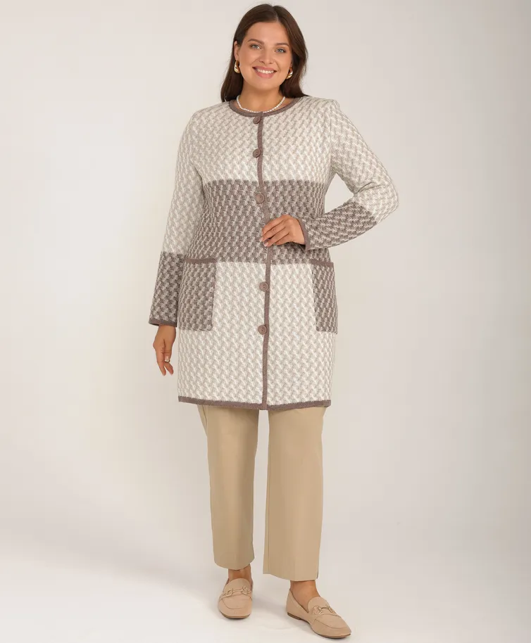 Cardigan BONADI #2091 bezhevyj