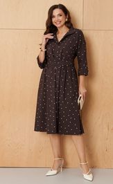 Sukienka PND 89080 korichnevyj