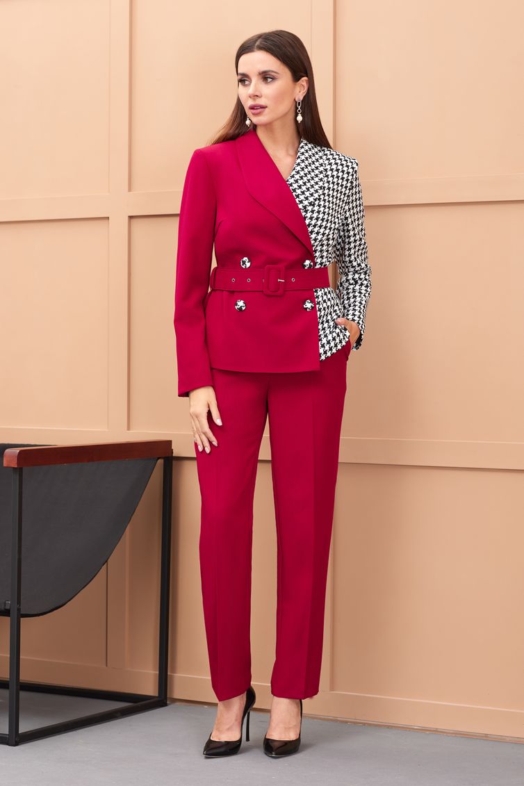 Костюм Galean Style арт. 900-2 красный брючный