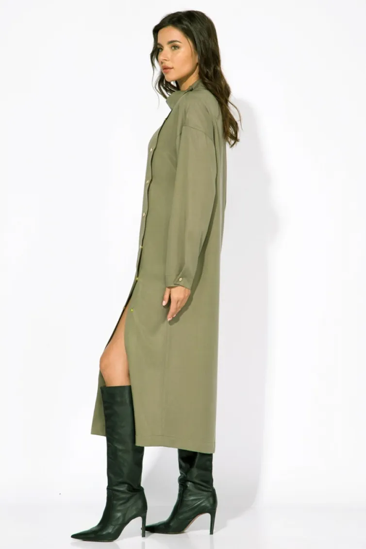 Sukienki Faufilure #S1285 xaki