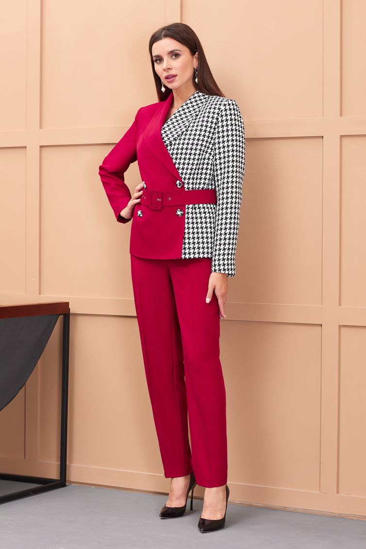 Костюм Galean Style арт. 900-2 красный брючный
