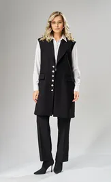 Waistcoat Ava fashion M-242 chernyj