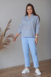 Trousers TOOK A LOOK & Angelika #RB-651 goluboj