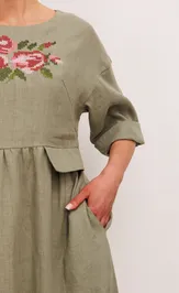 Платье Galean Style 1003 хаки