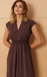 Dress PND 89880 korichnevyj