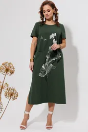 Платье Galean Style арт. 963 темн.хаки