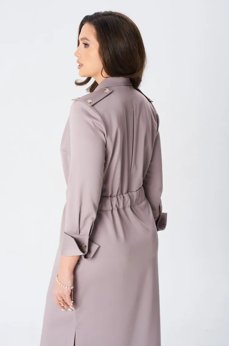 Sukienka Vilena-fashion #1054 kapuchino