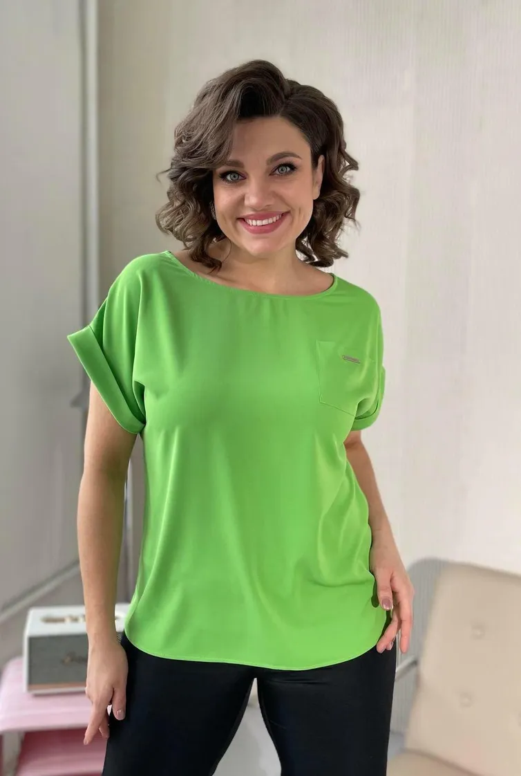 Bluzka Rumoda #2111 salatovyj