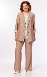 Suit Milora 1458 pesochnyj + pastelnye cvety