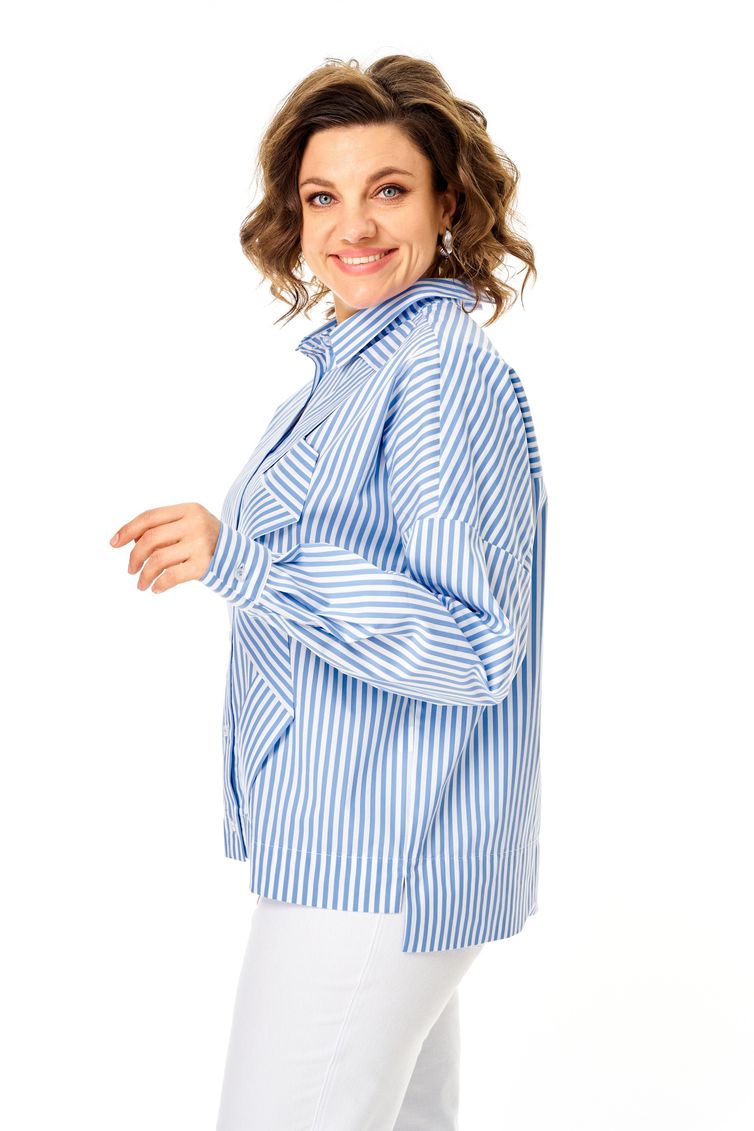 Блузка Michel Chic арт. 798 полоска голубая