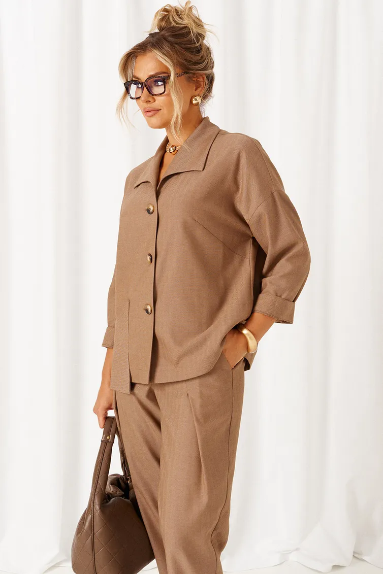 Suit Beautiful & Free #6484 bezhevyj