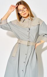 Платье LAIKONY L-434 серо-голубой