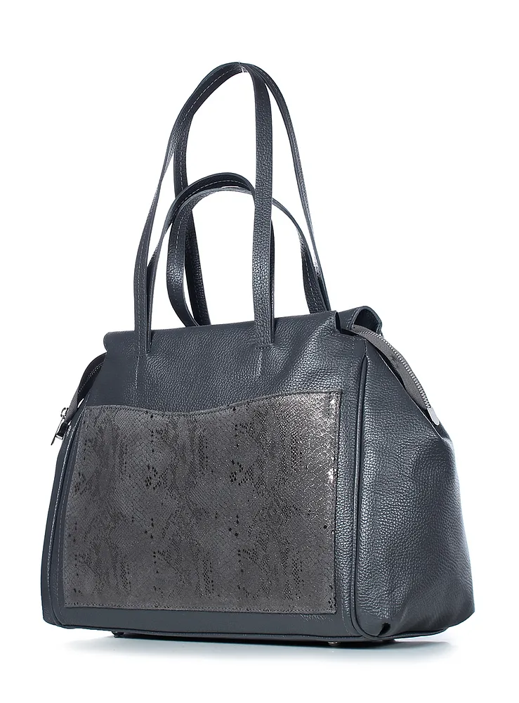 Torba Galanteya #22s2490k45 seryj/platina temn.