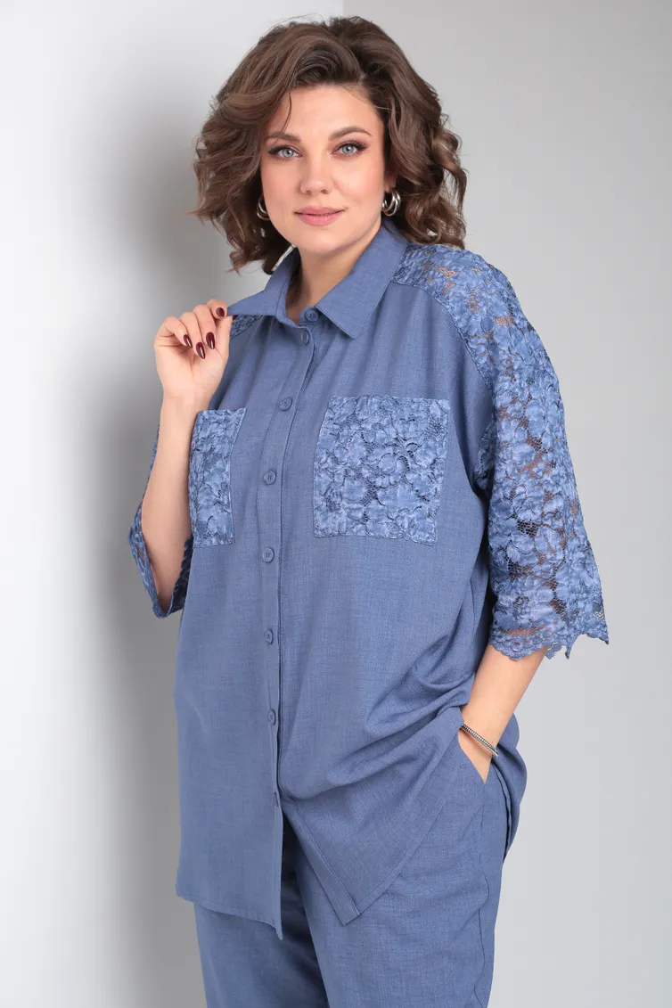 Костюм OVERYOU арт. 147 джинсовый