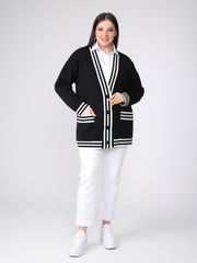 Кардиган BONADI арт. 1884 черно-белый