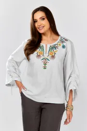 Bluzka MALI #625-074 svetlo-seryj