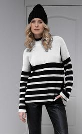 Джемпер Barbara Geratti С4254BG черный/белый