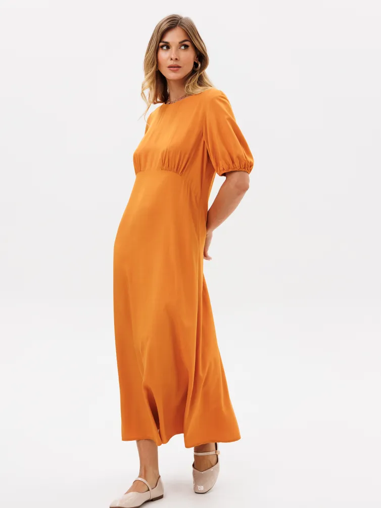 Sukienka GIZART #5374 oxra