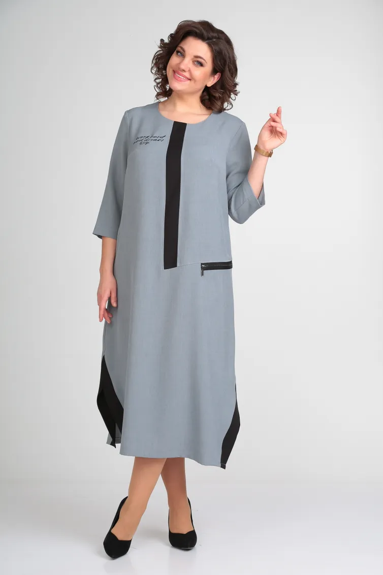 Sukienka Michel Chic #2073 plate seryj