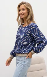 Blouse nika.pl 0204201 Emi-42 sinij zebra