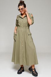 Платье Beautiful & Free арт. 6150 хаки