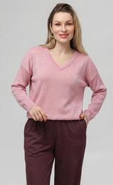 Джемпер Romgil РВ0344-ХМ5 5 розово-коралловый, серебро