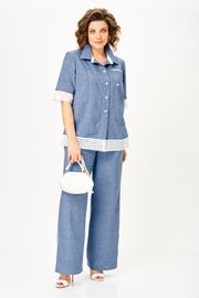 Костюм Vilena-fashion арт. 1156 голубой