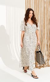 Платье Elletto Life 11132 молочно-черный