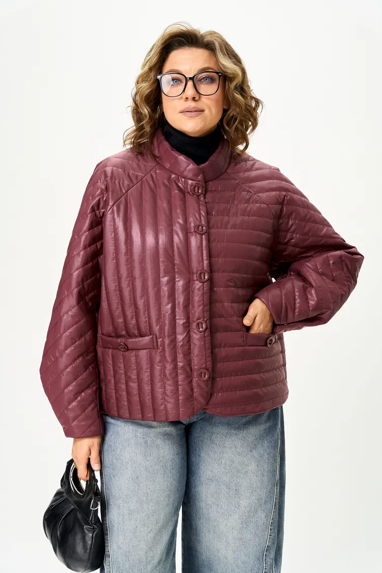 Jacket LS #6365 bordovyj