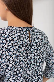 Blouse TOOK A LOOK & Angelika #TB-300 belye cvety