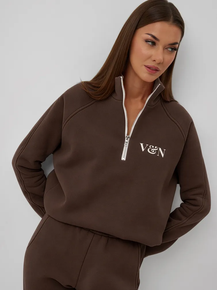 Garnitur V&N fashion #1046_shokolad