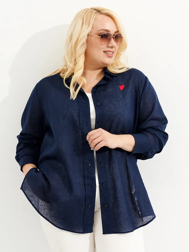 Рубашка Ketty арт. K-03840 синий