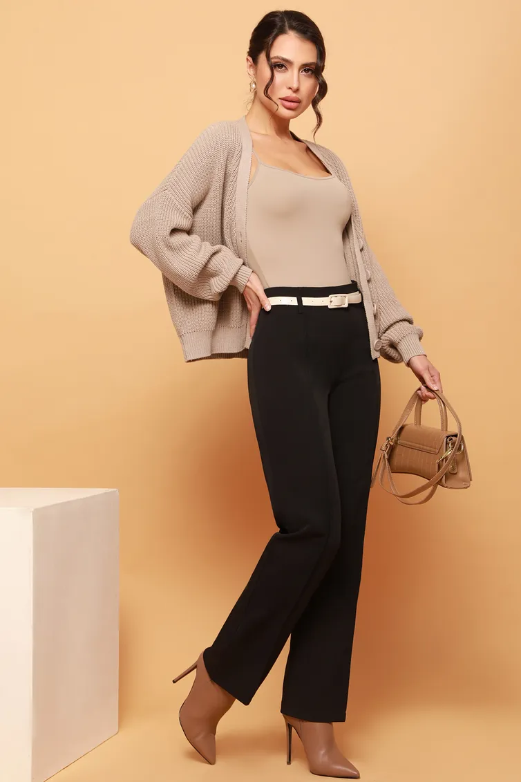 Брюки DS Trend арт. Бр-0208-0300-02 (классические черные с ремнем)