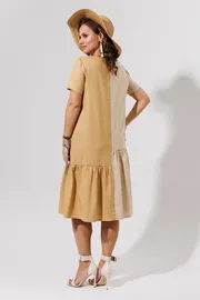 Платье Galean Style арт. 968 беж+песоч