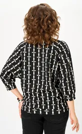 Джемпер Michel Chic 782/1 черный арабеск