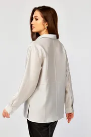 Blouse MALI #625-088 seryj