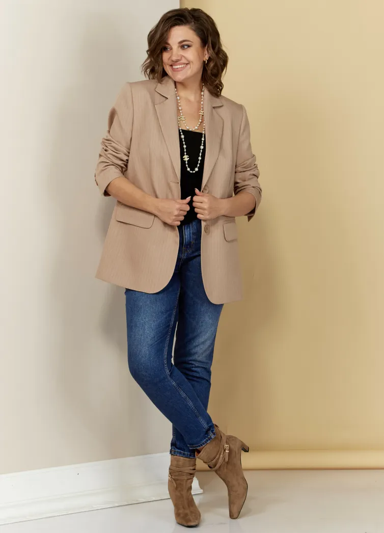 Żakiet Ava fashion #M-083 bezhevyj