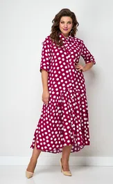 Dress Соломея Люкс 926/1 malinovyj
