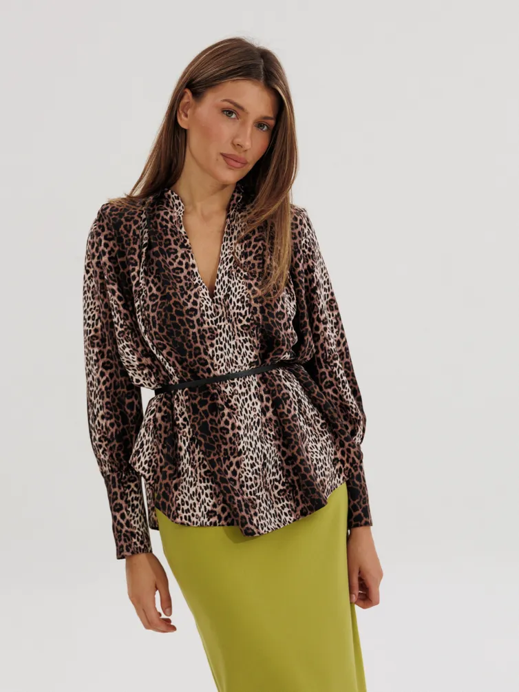 Bluzka the name #2232-1 leopard